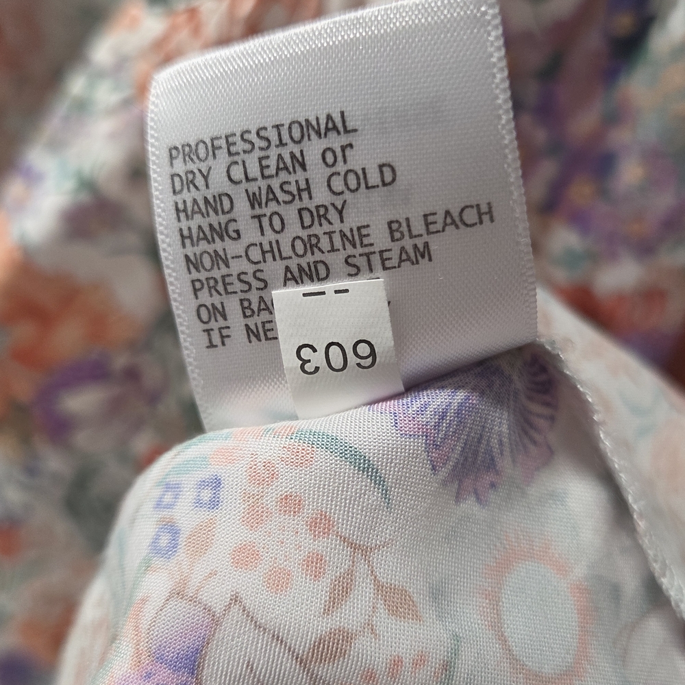 Lucy & Laurel Floral Blouse - Red, Purple, Green - Picture 6 of 6